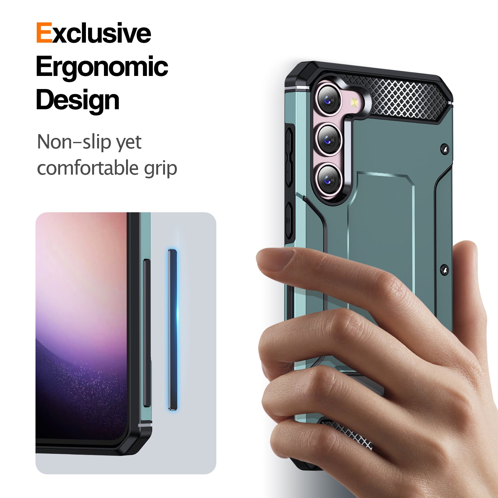 For Samsung Galaxy S23 Metal Kickstand Phone Case TPU PC Anti-drop Cover For Samsung Galaxy S23 Metal Kickstand Phone Case TPU PC Anti-drop Cover